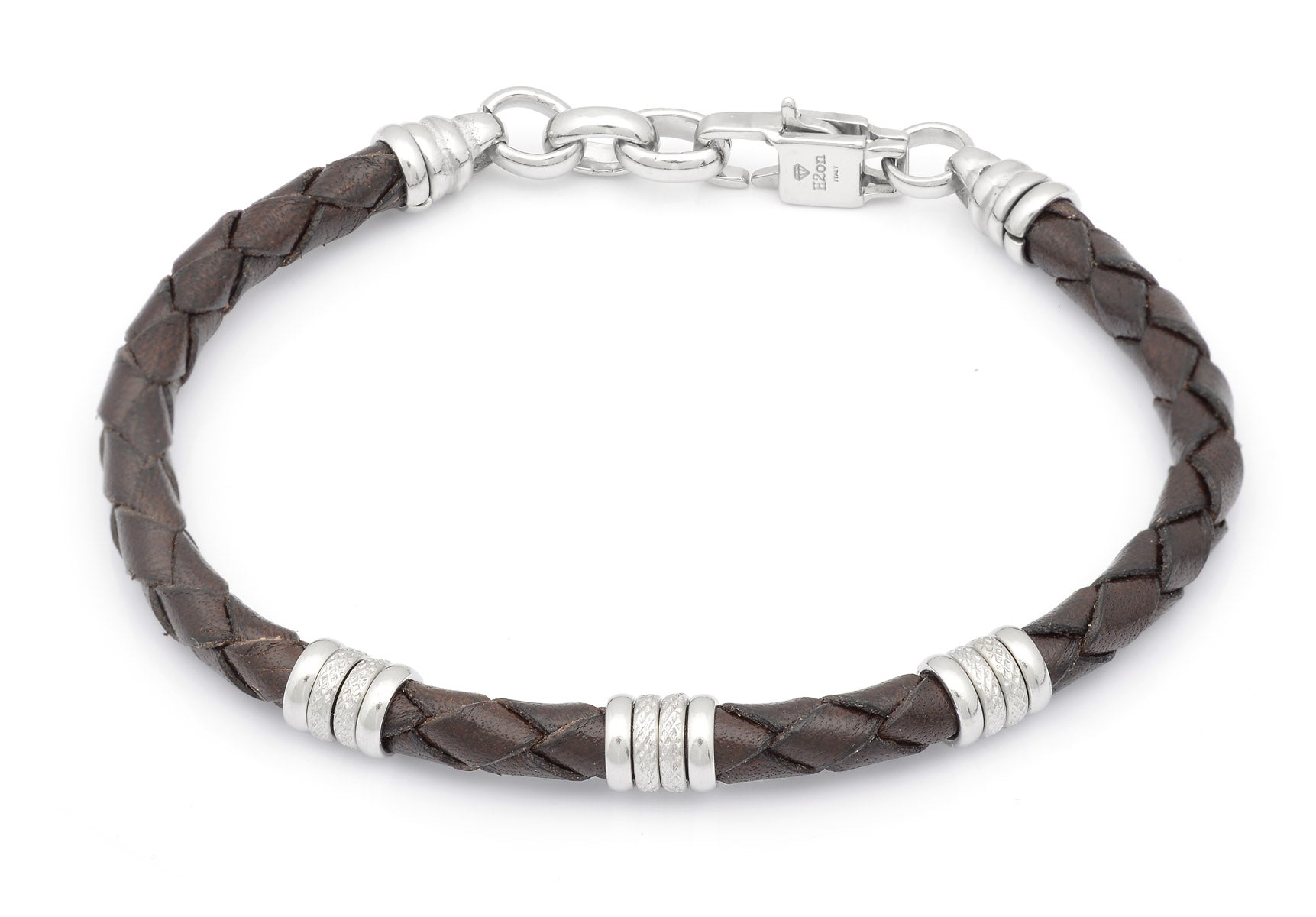 Bracelet-dark brown leather