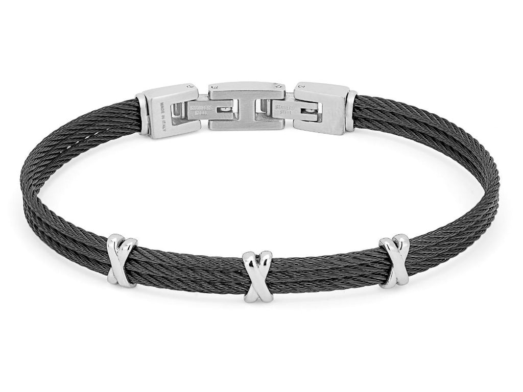 Bracelet-black PVD cable