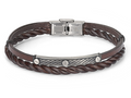 Bracelet-multiple straps, brown